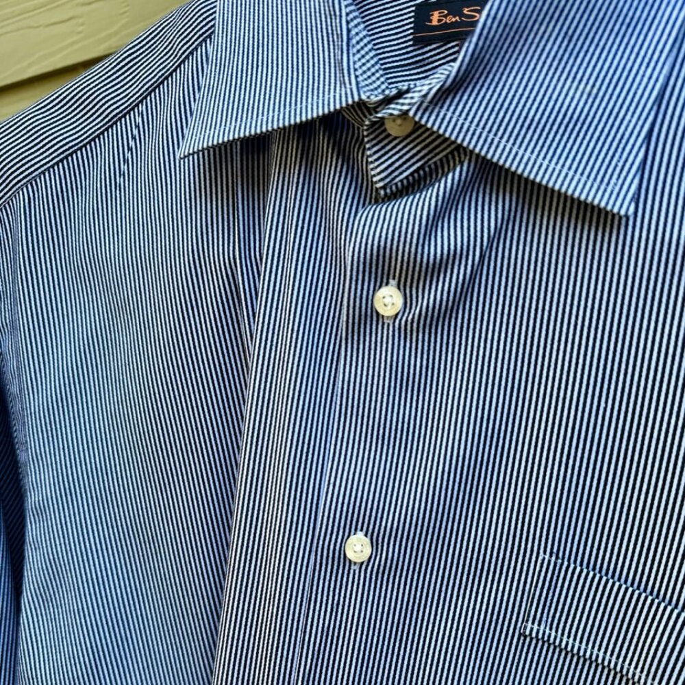 Ben Sherman Dress Shirt - Hickory Stripe